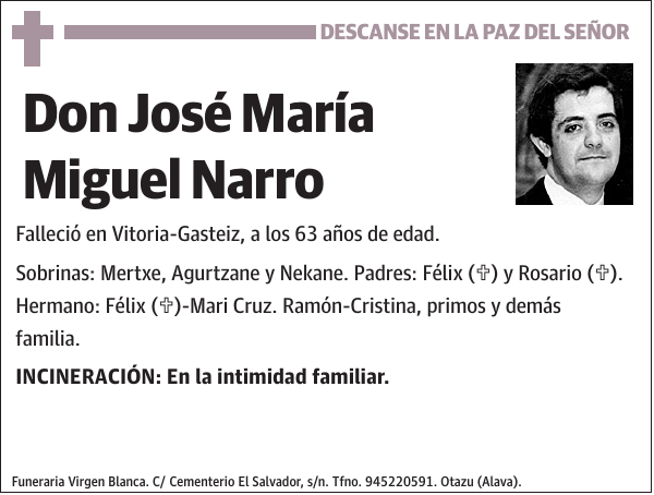 José María Miguel Narro