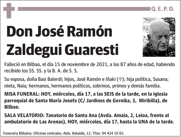 José Ramón Zaldegui Guaresti