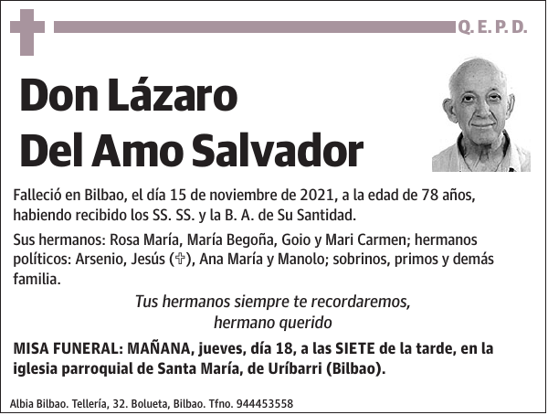 Lázaro Del Amo Salvador