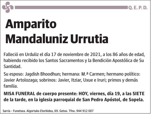 Amparito Mandaluniz Urrutia