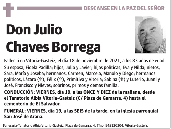 Julio Chaves Borrega