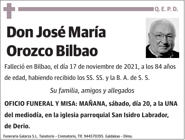 José María Orozco Bilbao