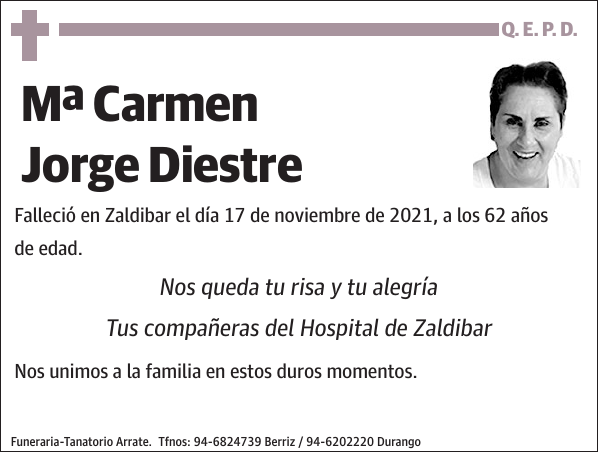 Mª Carmen Jorge Diestre