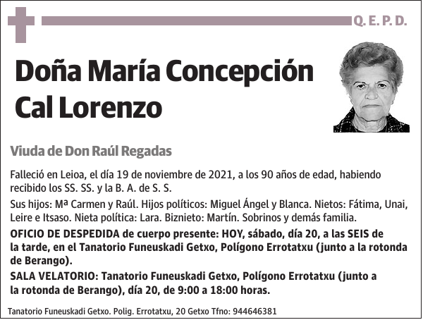 María Concepción Cal Lorenzo