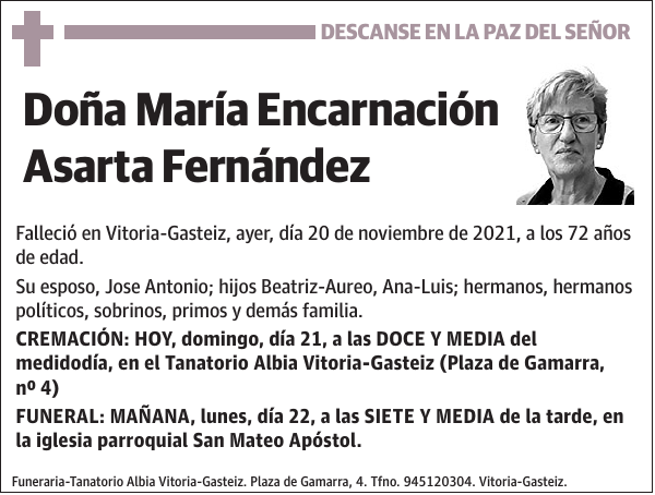 María Encarnación Asarta Fernández