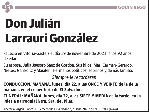 Julián Larrauri González