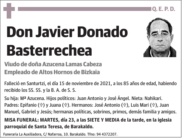 Javier Donado Basterrechea