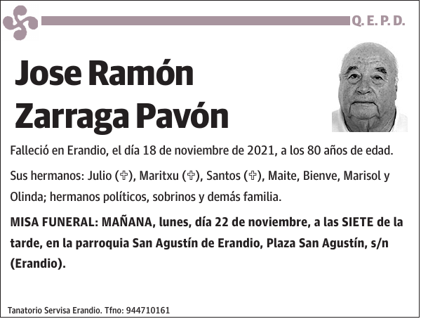 Jose Ramón Zarraga Pavón