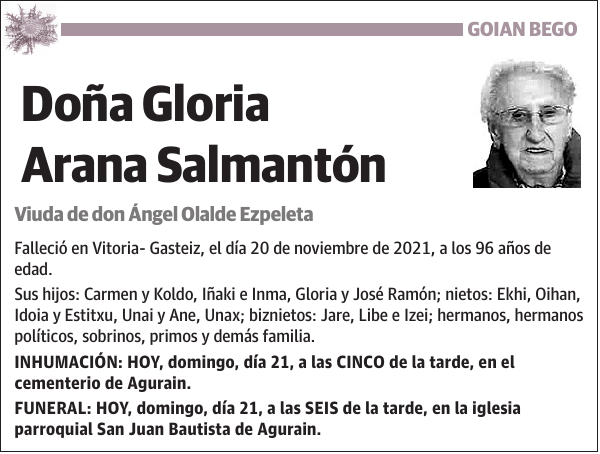 Gloria Arana Salmantón