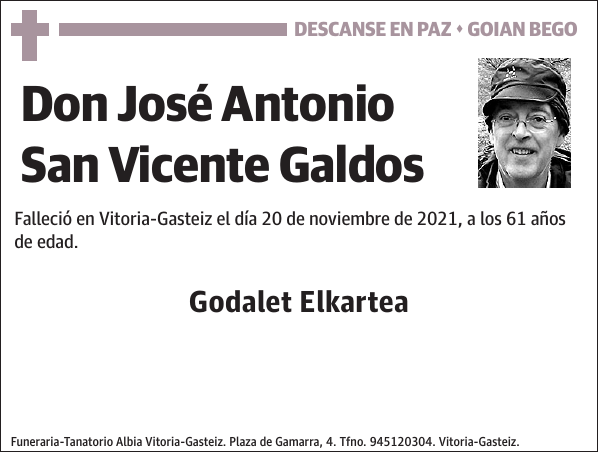 José Antonio San Vicente Galdos