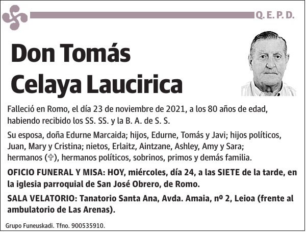 Tomás Celaya Laucirica