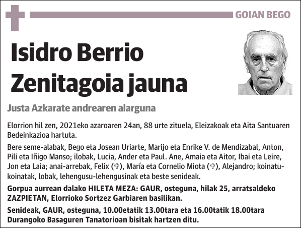 Isidro Berrio Zenitagoia