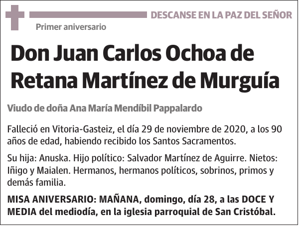 Juan Carlos Ochoa de Retana Martínez de Murguía