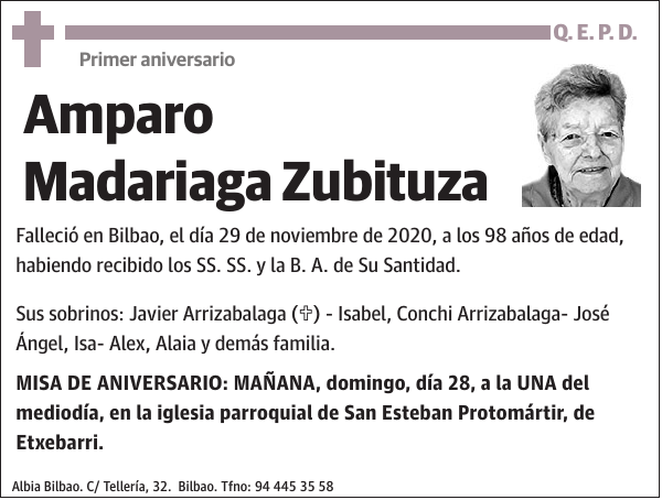 Amparo Madariaga Zubituza