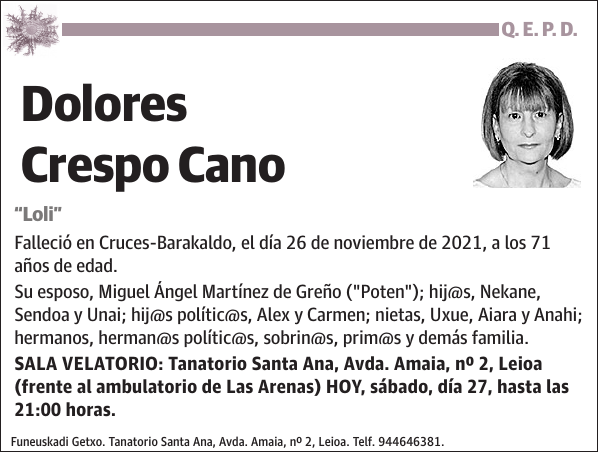 Dolores Crespo Cano