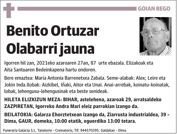 Benito Ortuzar Olabarri