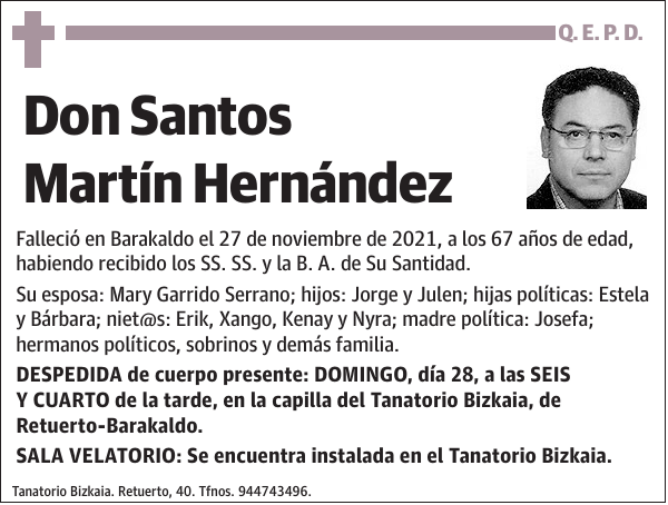 Santos Martín Hernández