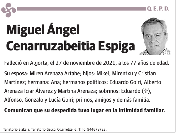 Miguel Ángel Cenarruzabeitia Espiga