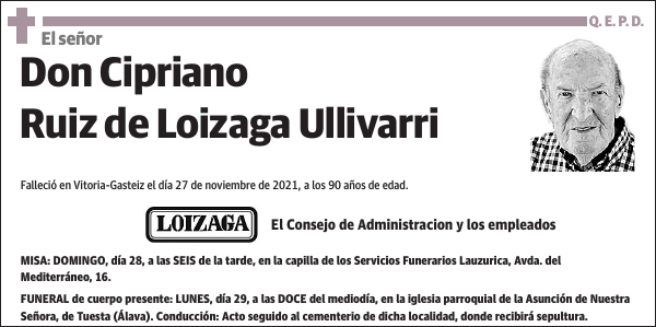 Cipriano Ruiz de Loizaga Ullivarri