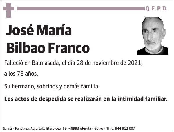 José María Bilbao Franco