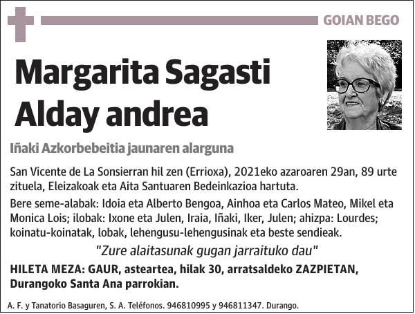 Margarita Sagasti Alday