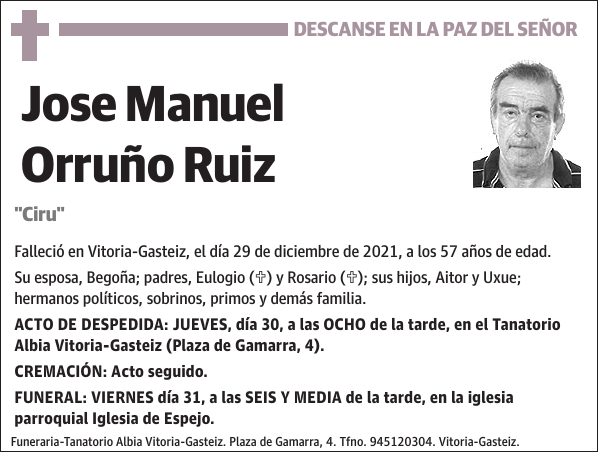 Jose Manuel Orruño Ruiz