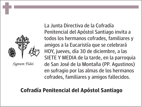 Cofradía Penitencial del Apóstol Santiago