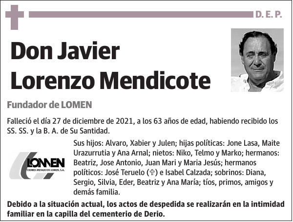 Javier Lorenzo Mendicote