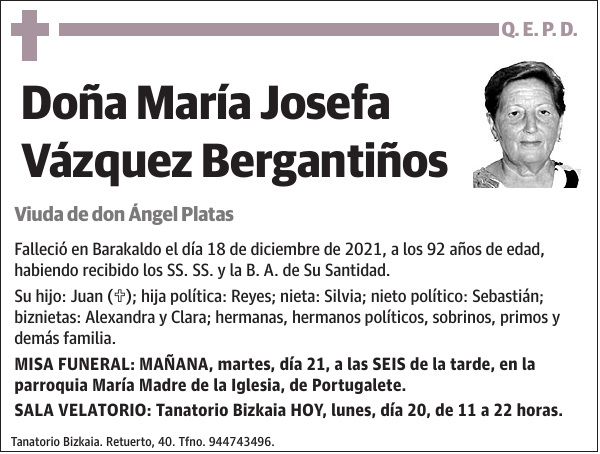 María Josefa Vázquez Bergantiños