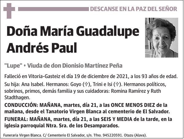 María Guadalupe Andrés Paul