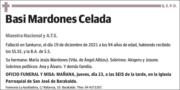 Basi Mardones Celada