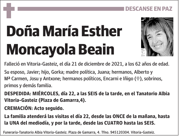 María Esther Moncayola Beain