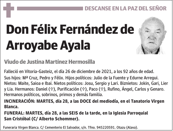 Félix Fernández de Arroyabe Ayala