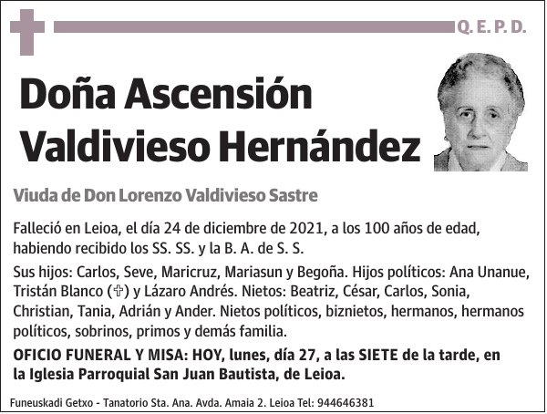 Ascensión Valdivieso Hernández