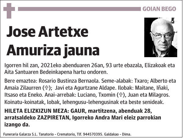 Jose Artetxe Amuriza