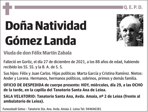 Natividad Gómez Landa