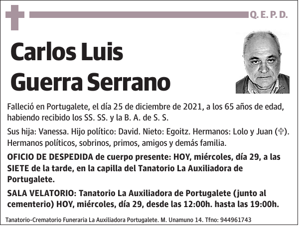 Carlos Luis Guerra Serrano