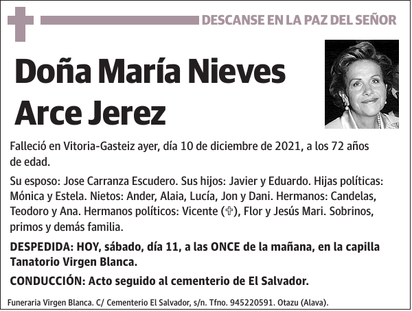María Nieves Arce Jerez