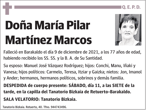 María Pilar Martínez Marcos