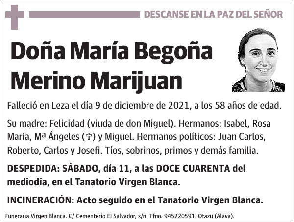 María Begoña Merino Marijuan