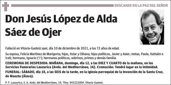 Jesús López de Alda Sáez de Ojer