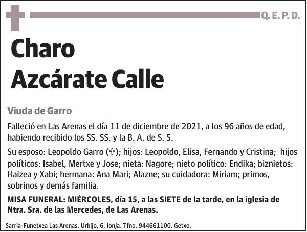 Charo Azcárate Calle