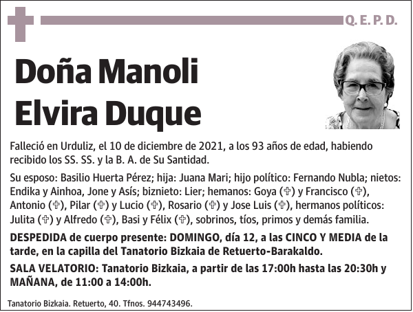 Manoli Elvira Duque