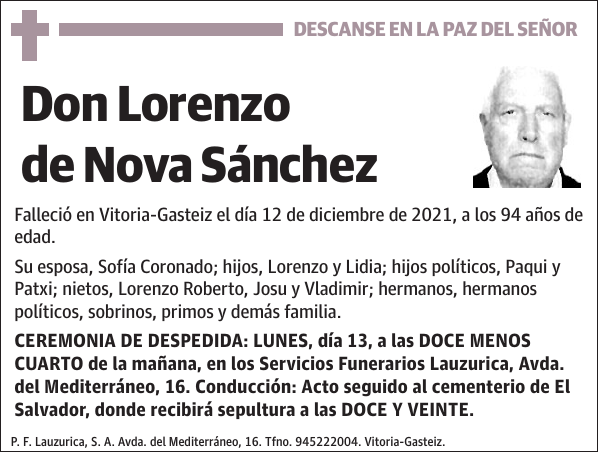 Lorenzo de Nova Sánchez