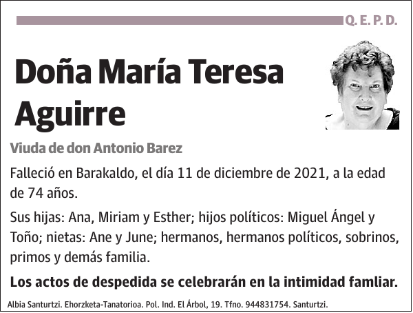 María Teresa Aguirre