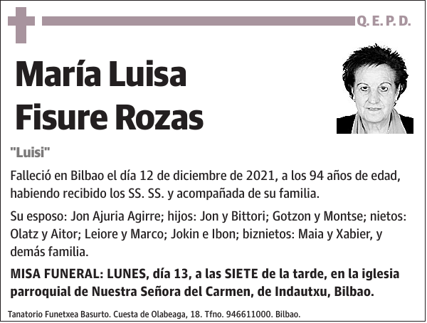 María Luisa Fisure Rozas 'Luisi'