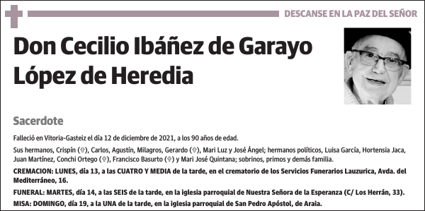 Cecilio Ibáñez de Garayo López de Heredia