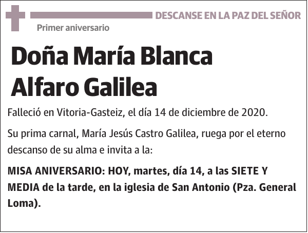 María Blanca Alfaro Galilea