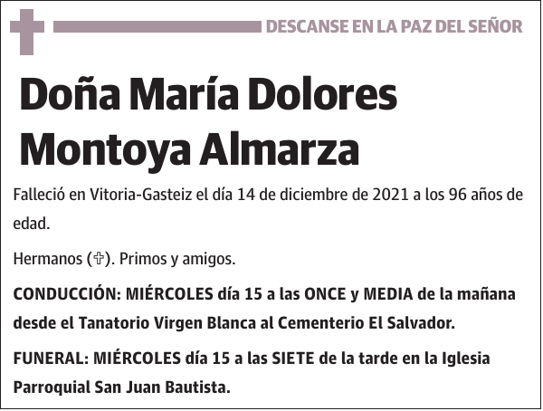 María Dolores Montoya Almarza