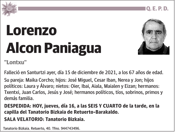 Lorenzo Alcon Paniagua